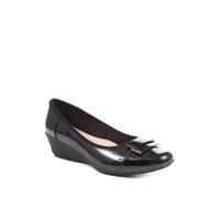Cushioned Ballet Pumps Pavers Jet Black 8