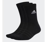 adidas Unisex Kids Cushioned Crew Socks 3 Pairs Socks, Black / White, KXL