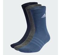 adidas Unisex Cushioned Crew Socks 3 Pairs, Legend Ink / Preloved Ink / Dark Grey Heather, 13-14.5