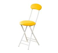 Cushioned Folding Bar Stool with Backrest & Footrest, PU Leather, 18in Breakfast Stool, 220lbs Load Capacity, Seat Height 45cm, Green