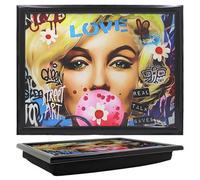 Cushioned Lap Tray Bean Bag Marilyn Blonde Monroe Bombshell Portable Lap Desk
