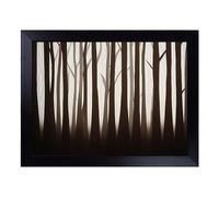 Cushioned Lap Tray with Bean Bag Base for Laptop & Eating - A Thrilling Forest Design | Padded Lap Desk for Sofa, Bed & Work | Portable TV Dinner & Breakfast Tray, Easy Clean Surface