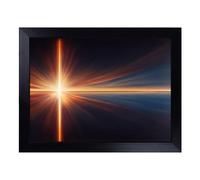 Cushioned Lap Tray with Bean Bag Base for Laptop & Eating - Abstract Sunset Vol.2 Design | Padded Lap Desk for Sofa, Bed & Work | Portable TV Dinner & Breakfast Tray, Easy Clean Surface