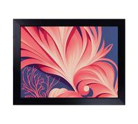 Cushioned Lap Tray with Bean Bag Base for Laptop & Eating - Beautiful Coral Reef Art Vol.2 Abstract Design | Padded Lap Desk for Sofa, Bed & Work | Portable TV Dinner & Breakfast Tray