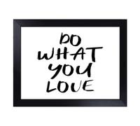 Cushioned Lap Tray with Bean Bag Base for Laptop & Eating - Do What You Love Typography Quote Design | Padded Lap Desk for Sofa, Bed & Work | Portable TV Dinner & Breakfast Tray, Easy Clean