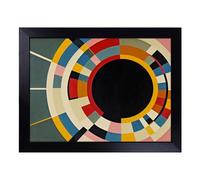 Cushioned Lap Tray with Bean Bag Base for Laptop & Eating - Electrifying Modern Abstract Art Design | Padded Lap Desk for Sofa, Bed & Work | Portable TV Dinner & Breakfast Tray, Easy Clean
