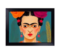 Cushioned Lap Tray with Bean Bag Base for Laptop & Eating - Frida Kahlo Design Design | Padded Lap Desk for Sofa, Bed & Work | Portable TV Dinner & Breakfast Tray, Easy Clean Surface