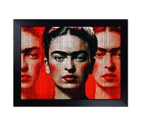 Cushioned Lap Tray with Bean Bag Base for Laptop & Eating - Frida Kahlo Design | Padded Lap Desk for Sofa, Bed & Work | Portable TV Dinner & Breakfast Tray, Easy Clean Surface