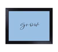 Cushioned Lap Tray with Bean Bag Base for Laptop & Eating - Grow Typography Quote Design | Padded Lap Desk for Sofa, Bed & Work | Portable TV Dinner & Breakfast Tray, Easy Clean Surface