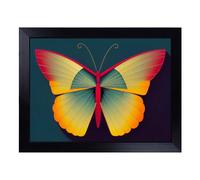 Cushioned Lap Tray with Bean Bag Base for Laptop & Eating - Handsome Butterfly Design | Padded Lap Desk for Sofa, Bed & Work | Portable TV Dinner & Breakfast Tray, Easy Clean Surface