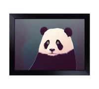 Cushioned Lap Tray with Bean Bag Base for Laptop & Eating - Incredible Panda Design | Padded Lap Desk for Sofa, Bed & Work | Portable TV Dinner & Breakfast Tray, Easy Clean Surface