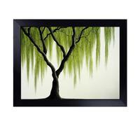 Cushioned Lap Tray with Bean Bag Base for Laptop & Eating - Irresistible Weeping Willow Tree Design | Padded Lap Desk for Sofa, Bed & Work | Portable TV Dinner & Breakfast Tray, Easy Clean