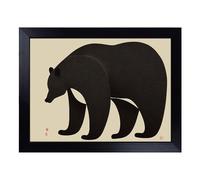 Cushioned Lap Tray with Bean Bag Base for Laptop & Eating - Japanese Bear Design | Padded Lap Desk for Sofa, Bed & Work | Portable TV Dinner & Breakfast Tray, Easy Clean Surface