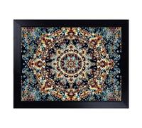 Cushioned Lap Tray with Bean Bag Base for Laptop & Eating - Mandala Art Vol.4 Design | Padded Lap Desk for Sofa, Bed & Work | Portable TV Dinner & Breakfast Tray, Easy Clean Surface