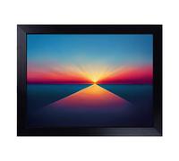 Cushioned Lap Tray with Bean Bag Base for Laptop & Eating - Modern Sunset Vol.3 Abstract Design | Padded Lap Desk for Sofa, Bed & Work | Portable TV Dinner & Breakfast Tray, Easy Clean Surface