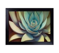 Cushioned Lap Tray with Bean Bag Base for Laptop & Eating - Phenomenal Succulent Plant Design | Padded Lap Desk for Sofa, Bed & Work | Portable TV Dinner & Breakfast Tray, Easy Clean Surface