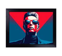 Cushioned Lap Tray with Bean Bag Base for Laptop & Eating - Pop Art Man Design | Padded Lap Desk for Sofa, Bed & Work | Portable TV Dinner & Breakfast Tray, Easy Clean Surface