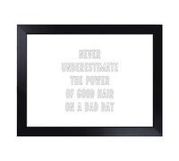 Cushioned Lap Tray with Bean Bag Base for Laptop & Eating - Power of Good Hair Typography Quote Design | Padded Lap Desk for Sofa, Bed & Work | Portable TV Dinner & Breakfast Tray, Easy Clean