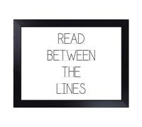 Cushioned Lap Tray with Bean Bag Base for Laptop & Eating - Read Between the Lines Typography Quote Design | Padded Lap Desk for Sofa, Bed & Work | Portable TV Dinner & Breakfast Tray