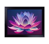 Cushioned Lap Tray with Bean Bag Base for Laptop & Eating - Revolutionary Lotus Flower Design | Padded Lap Desk for Sofa, Bed & Work | Portable TV Dinner & Breakfast Tray, Easy Clean Surface