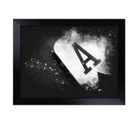 Cushioned Lap Tray with Bean Bag Base for Laptop & Eating - The Ace Of Spades Art Design | Padded Lap Desk for Sofa, Bed & Work | Portable TV Dinner & Breakfast Tray, Easy Clean Surface