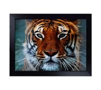 Cushioned Lap Tray with Bean Bag Base for Laptop & Eating - Tiger 8 Art Design | Padded Lap Desk for Sofa, Bed & Work | Portable TV Dinner & Breakfast Tray, Easy Clean Surface