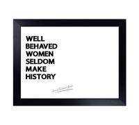 Cushioned Lap Tray with Bean Bag Base for Laptop & Eating - Well Behaved Women Typography Quote Design | Padded Lap Desk for Sofa, Bed & Work | Portable TV Dinner & Breakfast Tray, Easy Clean