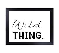 Cushioned Lap Tray with Bean Bag Base for Laptop & Eating - Wild Thing Typography Quote Design | Padded Lap Desk for Sofa, Bed & Work | Portable TV Dinner & Breakfast Tray, Easy Clean Surface