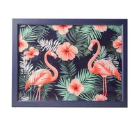 Flamingo Tropical Print Lap Tray with Cushioned Base 44cm