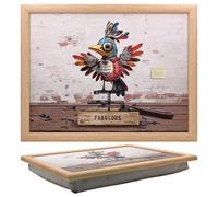 Cushioned Laptray Bug Art Scrap Animal Bird Laptop Serving Lap Tray Desk Gift