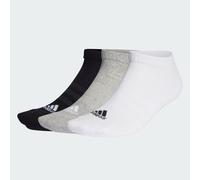 adidas Unisex Kids Cushioned Low-Cut Socks 3 Pairs, Medium Grey Heather/White/Black, 5-6 Years