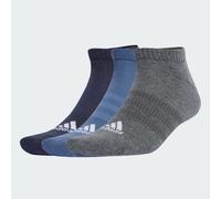 adidas - Cushioned Sportswear Low Cut Socks 3-Pack - Sports socks size 37-39 - S, grey/blue