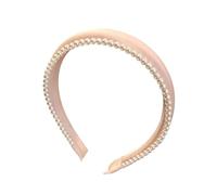 Cushioned Pearl Headband, B | Wide Trim Hair Accessories with Decorative Trim for Face Washing Makeup Prep Fuller Crown Outfit Wear