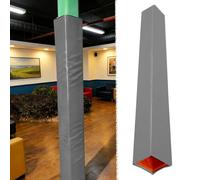 Cushioned Pole Pad Protector, Heavy Duty Foam Protection Cushion, Four-Sided Wrap for Basement, Garage, Playground, Outdoor Column Cover