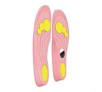 Cushioned PU Insoles With Protective Cover, Adjustable Shoe Inserts Compatible With for airtag Tracking, Anti-Loss Design For Adults And Children(Pink-190mm)
