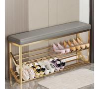 Cushioned Shoe Storage Bench SpaceSaving Organizer for Entryway Hallway & Living RoomStylish & Functional Seating Solution for ClutterFree Homes