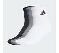 adidas Unisex CUSHIONED SPORTSWEAR ANKLE SOCKS 3 PAIR PACK, medium grey heather/white/black, 6.5-8