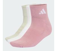 adidas Unisex Cushioned Sportswear Ankle Socks 3 Pair Pack Socks, magic mauve/white/halo green/white, S