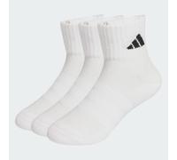 adidas Unisex Kids Cushioned Sportswear Ankle Socks 3 Pair Pack, white/white/black, 4-5 Years