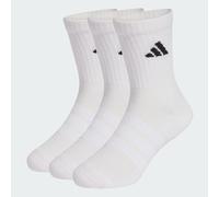 adidas Unisex Kids Cushioned Sportswear Crew Socks 3 Pair Pack, white/white/black, 6-7 Years