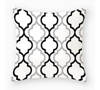 Cushions with Covers Included Black White Gray Pillow Cases Cotton Hemp Cushion Covers Washable Pillowcase Invisible Zipper Cushion Covers 45 x 45 Soft Pillow Case Deco Cushions 45cm x 45cm 1 Pcs