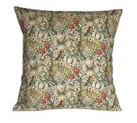CUSHIONS2U 40cm x 40cm Arts & Crafts Golden Lily Cushion Cover