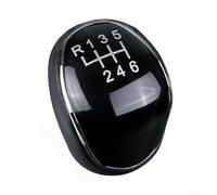 Cushteg 6-Speed Gear Shift Knob for Mondeo, S-MAX, C-Max, Focus, Kuga, Transit PU Leather and Plastic Replacement with 12.5mm Hole Diameter, 48mm Height, easily Installation Black