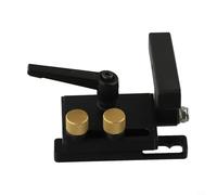 Cushteg Aluminum Miter Track Stop for 19mm T-Slots for Router Tables Woodworking Workshop Tools, Sliding Limiter with Rotating Handle, Left/Right Short/Long Options(Left Short)