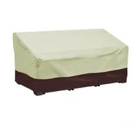 Cushteg Outdoor Patio Sofa Cover for 2-4 Person Bench Waterproof 210D Oxford Cloth with Silver-Coated Lining, Windproof Drawstring Hem & UV/Snow/Frost protecting(210D:223 * 83 * 84)