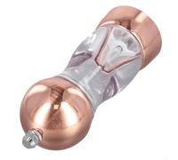 Cushteg Pepper Grinder for Black and Sichuan Pepper, Adjustable Coarseness with High-Strength Grinding Core, Transparent Acrylic Body, 16 x 5.5 cm, for Various Seasonings, Gold/Silver(gold)