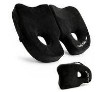 Cushy Tushy Premium Foldable Piriformis Seat Cushion - Piriformis Pain and Sciatic Pain Relief Cushion - for Home & Office Use, Perfect for Travel or Driving