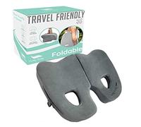 Cushy Tushy Premium Foldable Piriformis Seat Cushion - Piriformis Pain and Sciatic Pain Relief Cushion - for Home & Office Use, Perfect for Travel or Driving