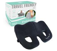 Cushy Tushy Premium Foldable Piriformis Seat Cushion - Piriformis Pain and Sciatic Pain Relief Cushion - for Home & Office Use, Perfect for Travel or Driving