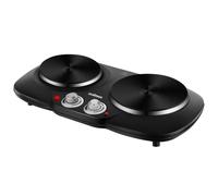 Cusimax Black 55cm 2500W Portable Double Hot Plate Cast Iron Burners Cusimax Black